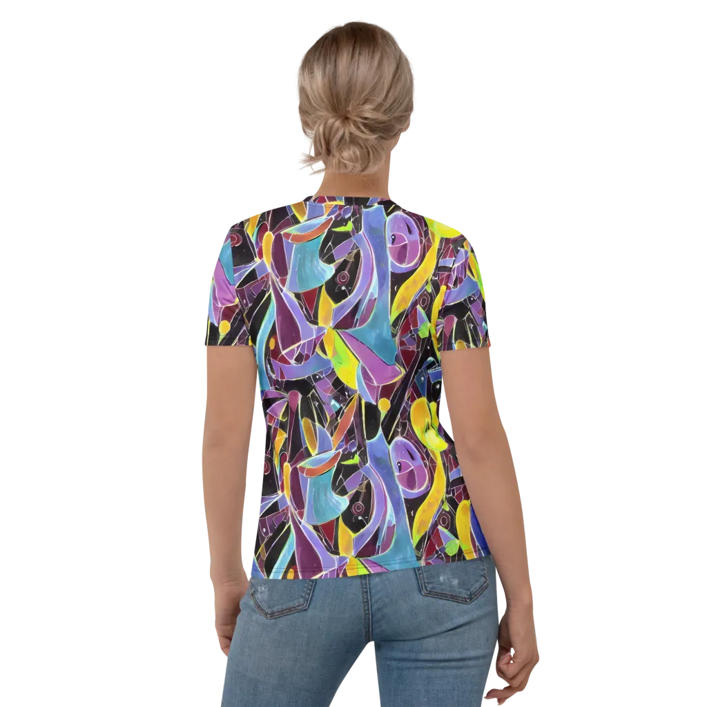 Spectrum Circuit on Women's Crew Neck T-Shirt — Back