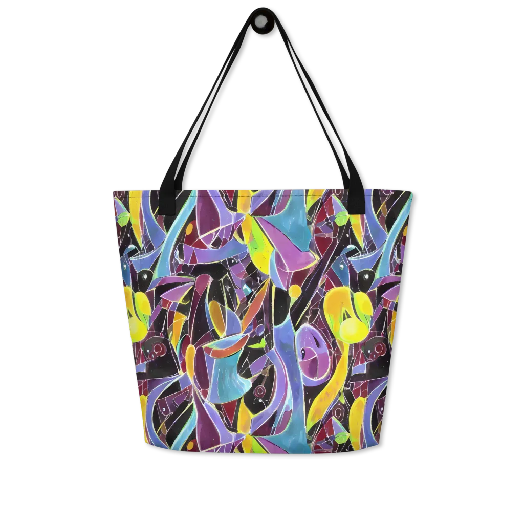 Spectrum Circuit on Large Tote Bag W/ Pocket — Front