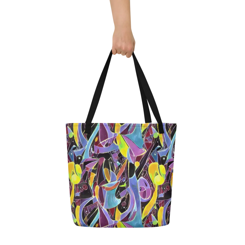 Spectrum Circuit on Large Tote Bag W/ Pocket — Front