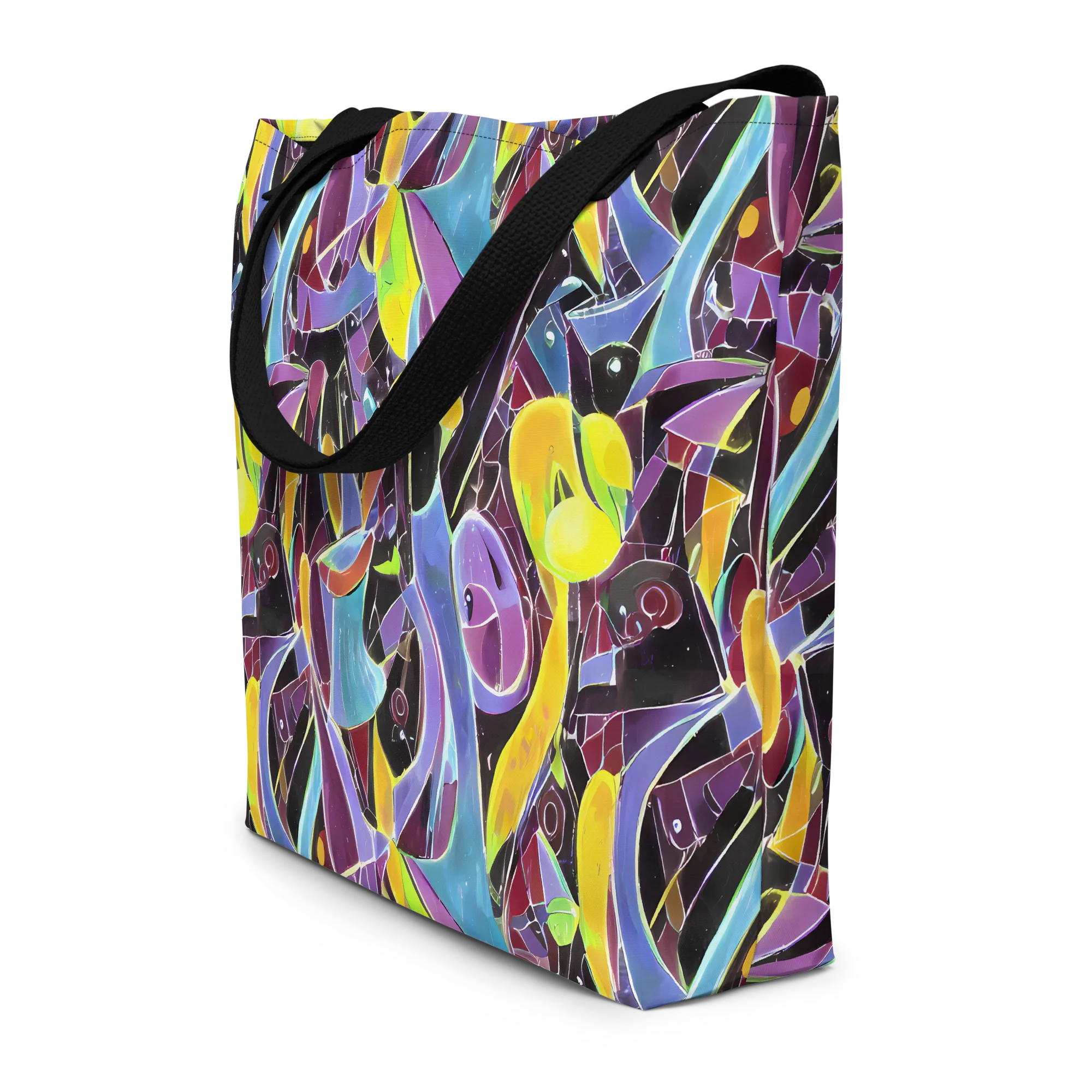 Spectrum Circuit on Large Tote Bag W/ Pocket — Front