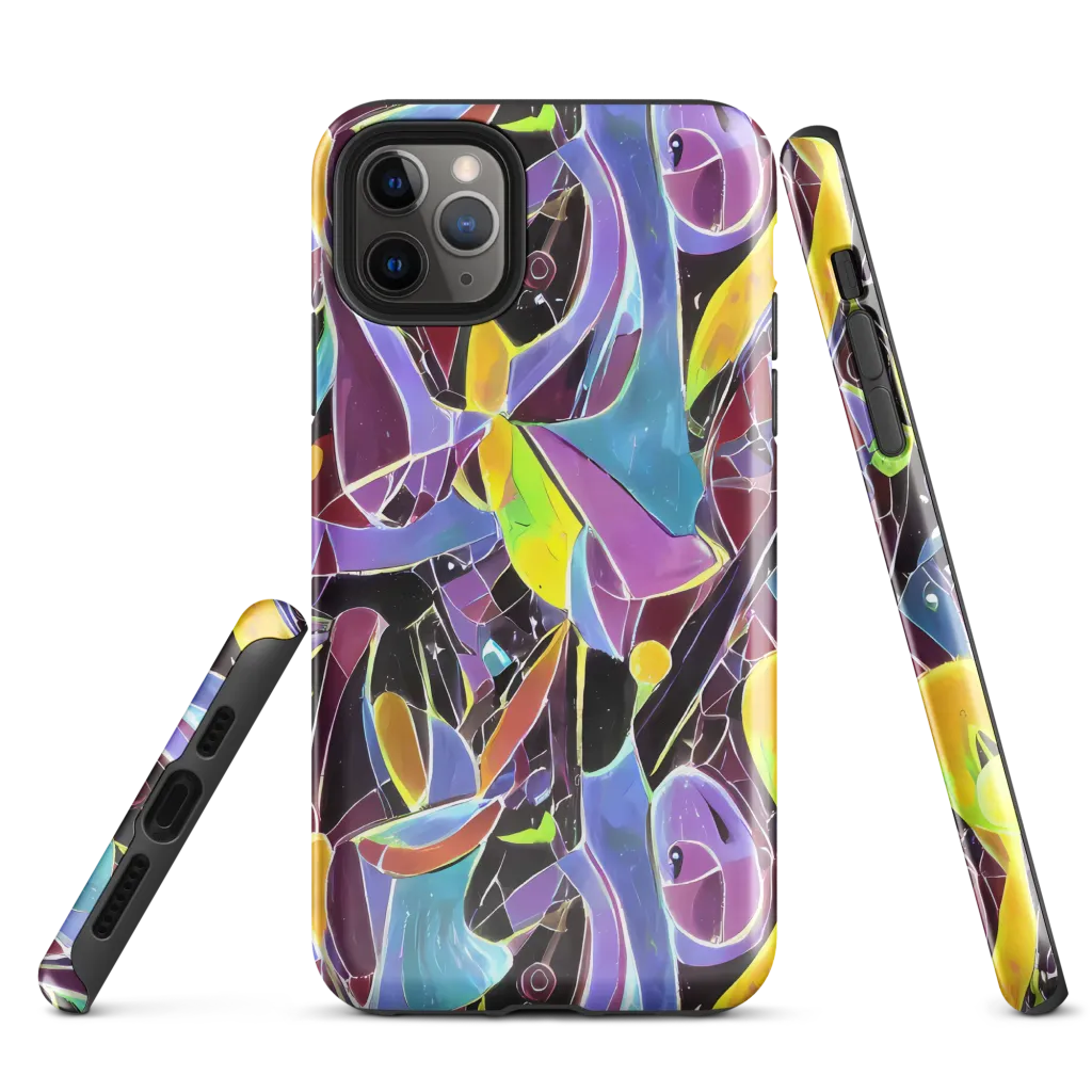 Spectrum Circuit on Tough Case for iPhone® — Front