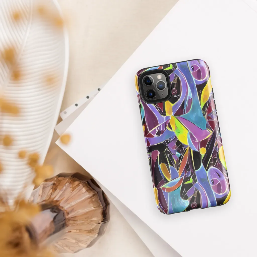 Spectrum Circuit on Tough Case for iPhone® — Front