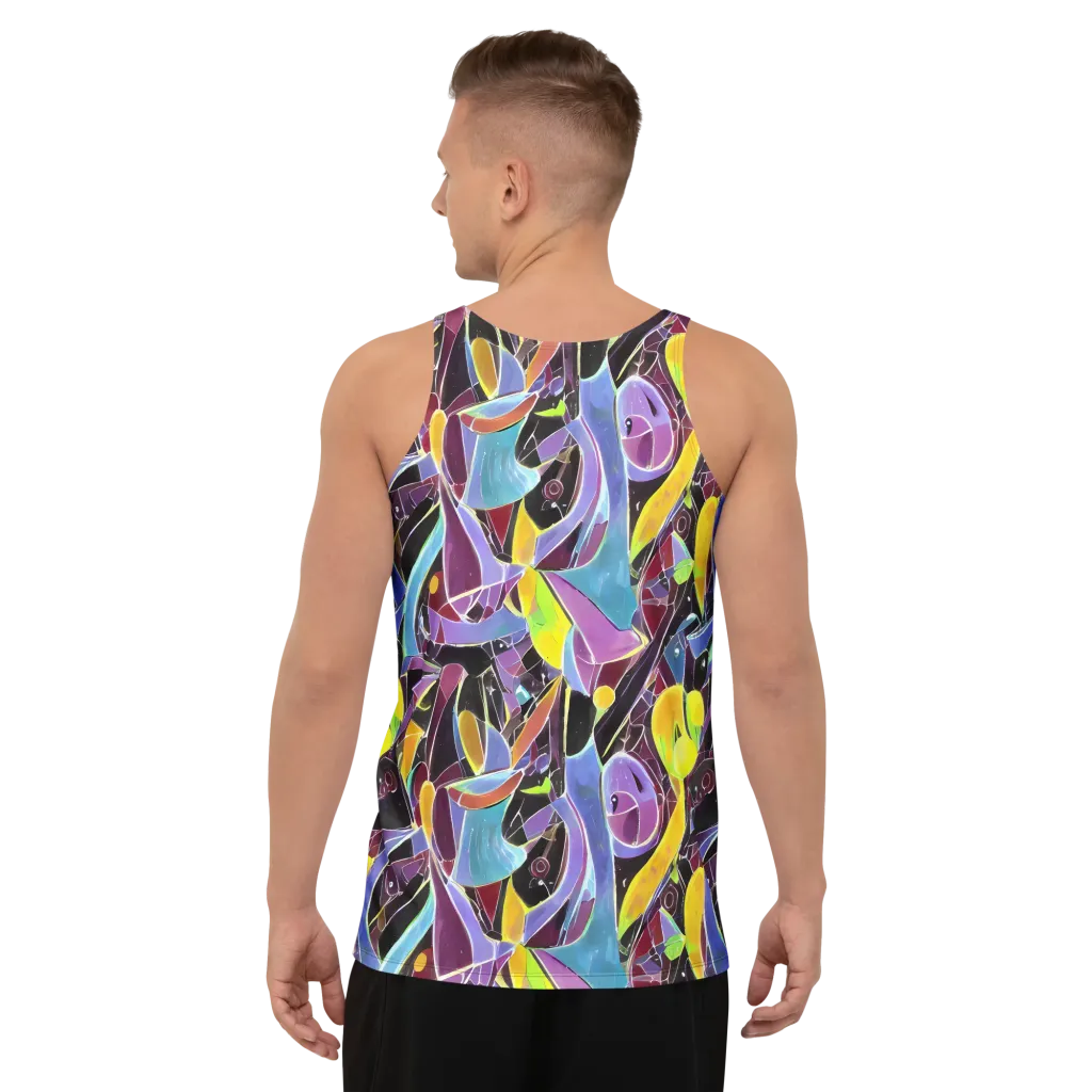 Spectrum Circuit on Men's Tank Top — Back