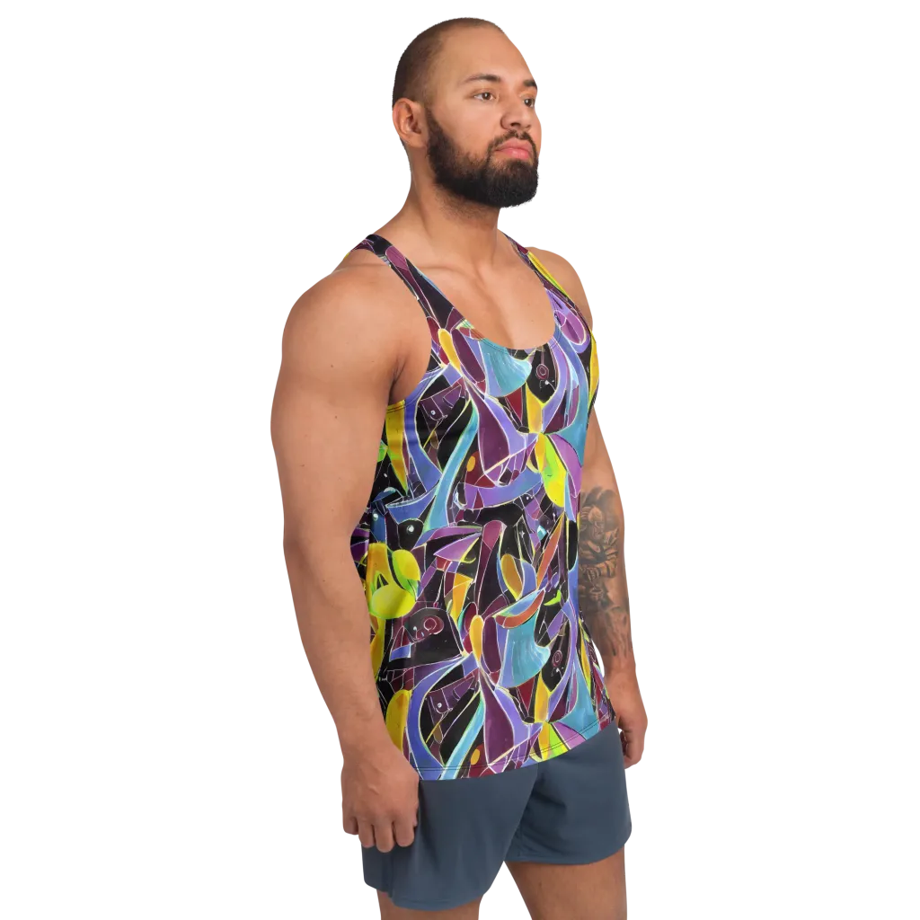 Spectrum Circuit on Men's Tank Top — Right Front