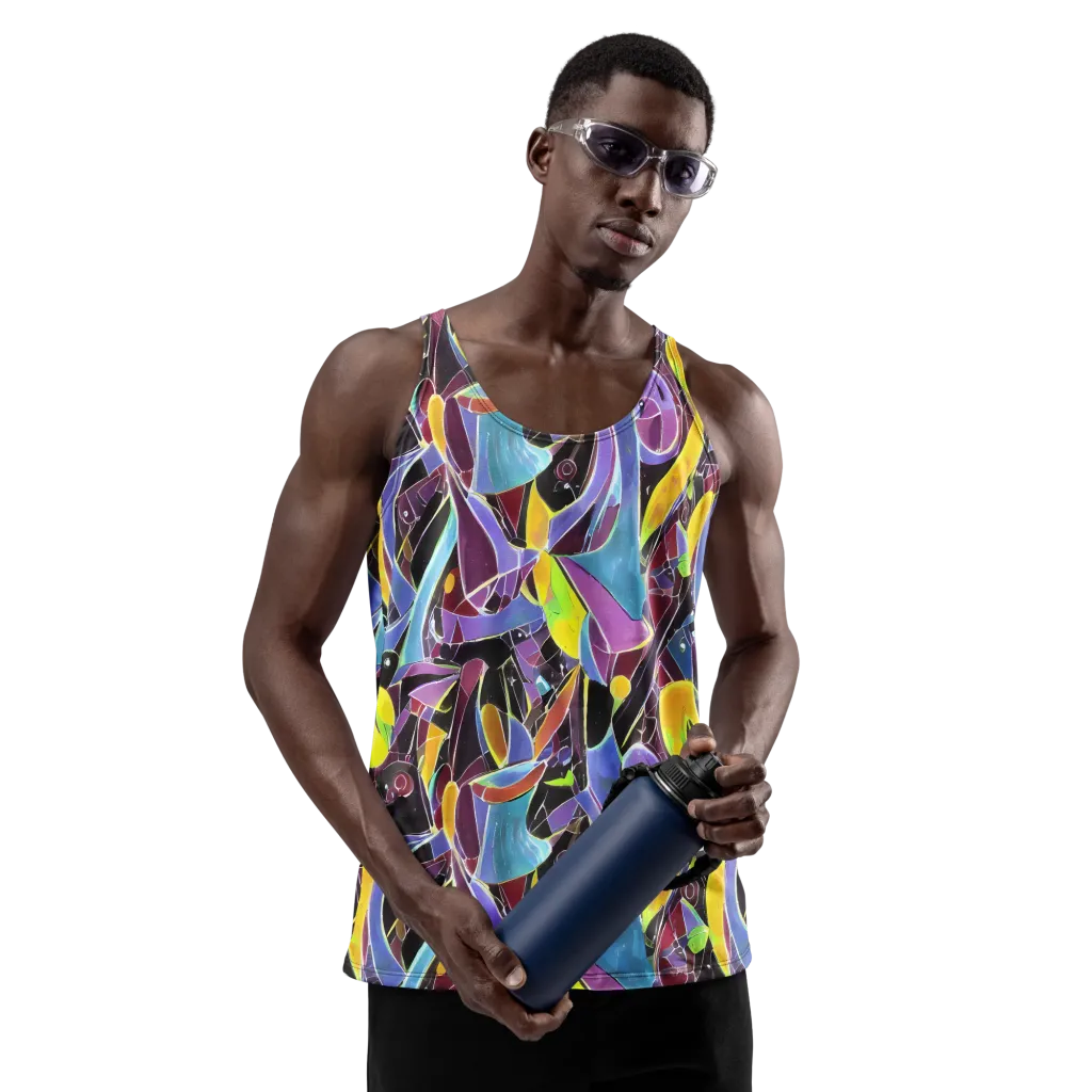 Spectrum Circuit on Men's Tank Top — Front
