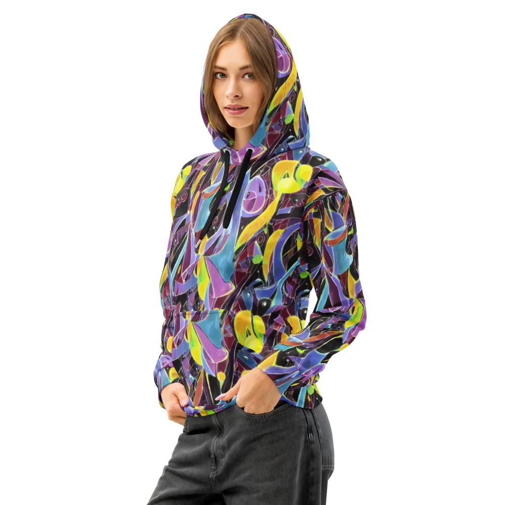 Spectrum Circuit on Cotton Hoodie — Left Front