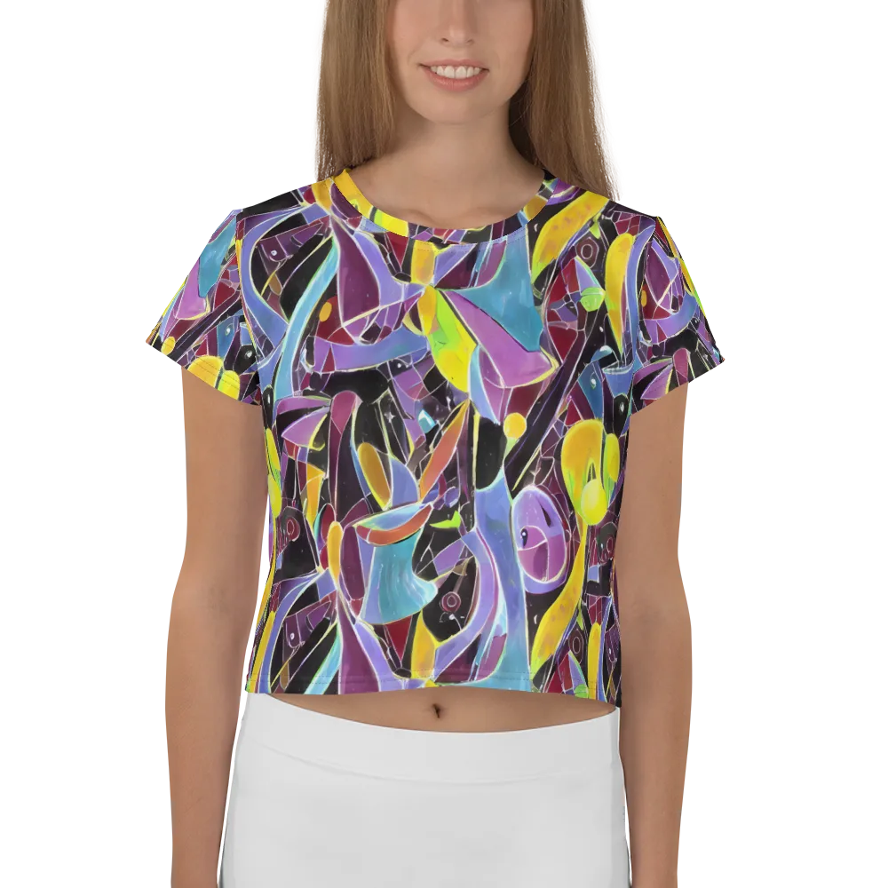 Spectrum Circuit on Crop Tee — Front