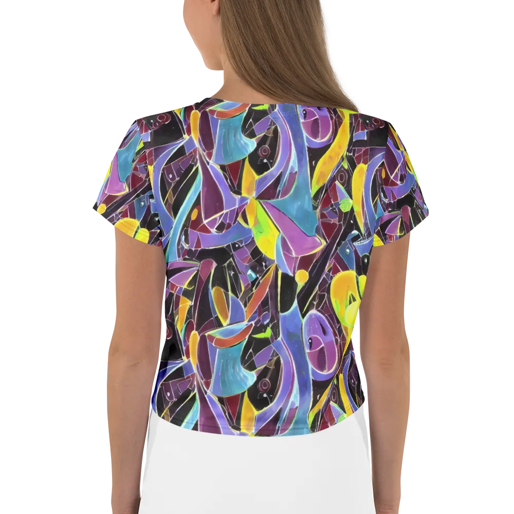 Spectrum Circuit on Crop Tee — Back