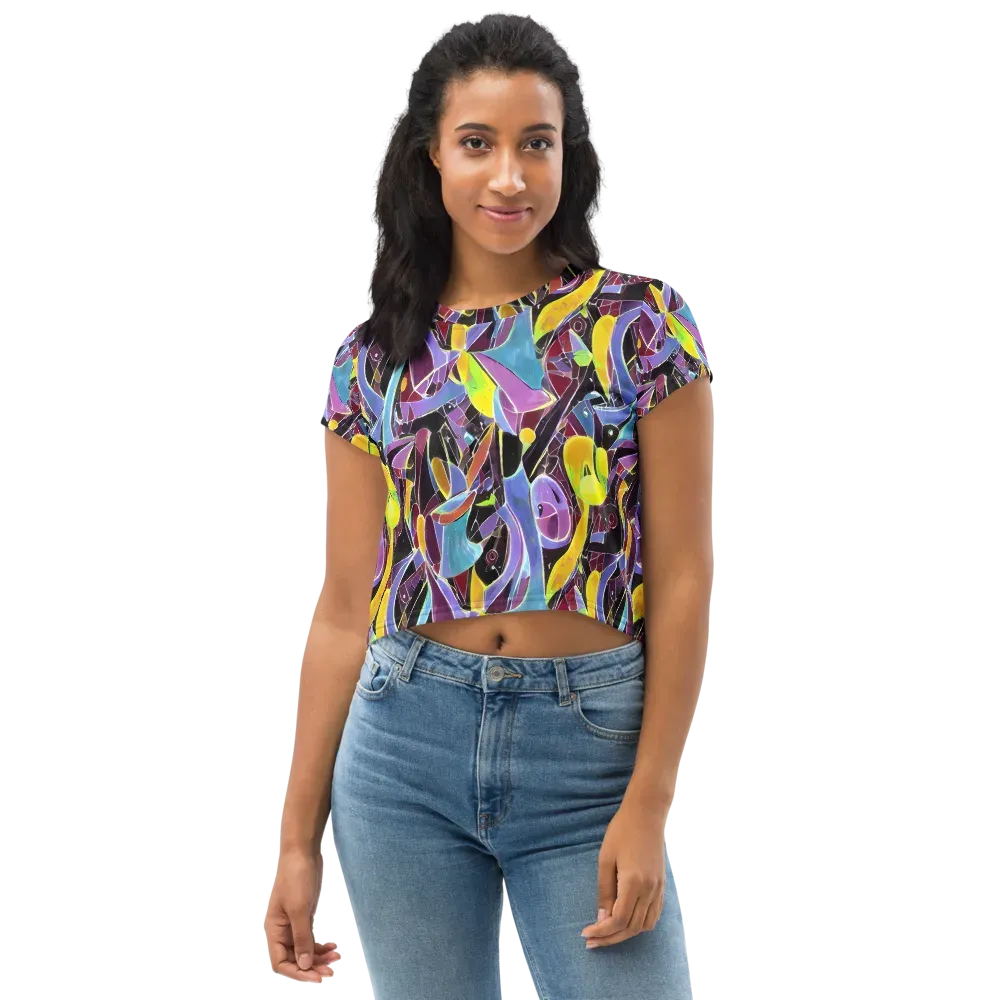 Spectrum Circuit on Crop Tee — Front