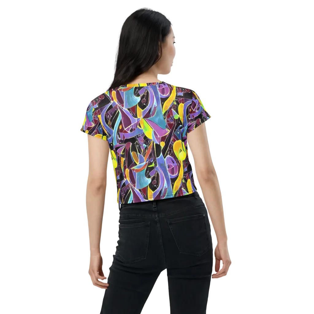 Spectrum Circuit on Crop Tee — Back