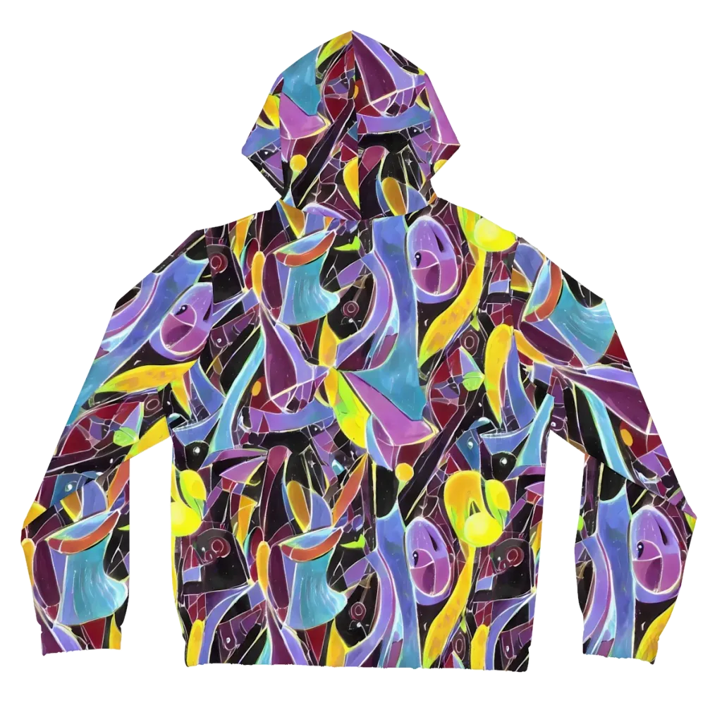 Spectrum Circuit on Women's Full-Zip Hoodie — Back