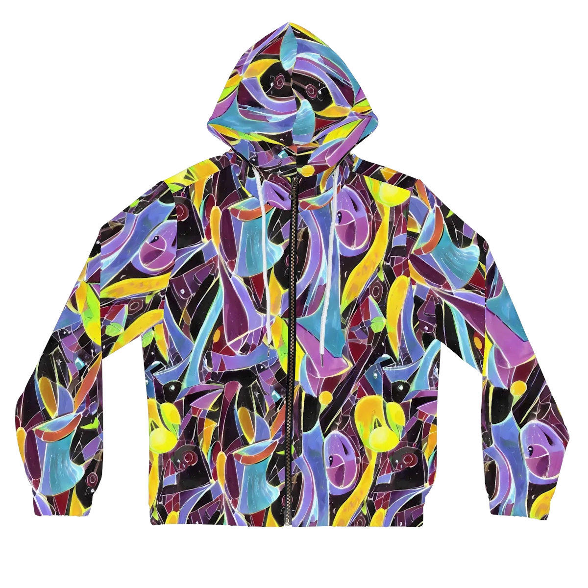 Spectrum Circuit on Women's Full-Zip Hoodie — Front