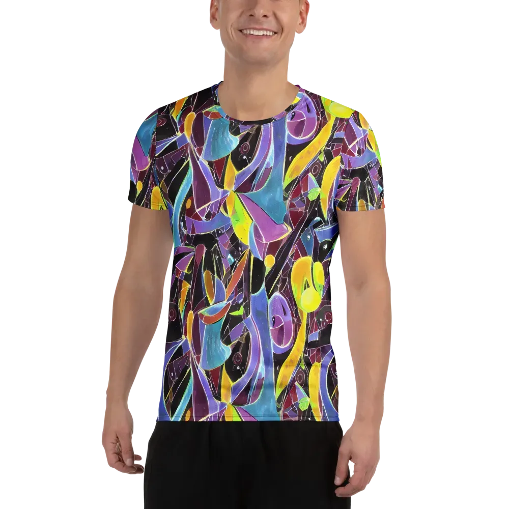 Spectrum Circuit on Men's Athletic T-Shirt — Front