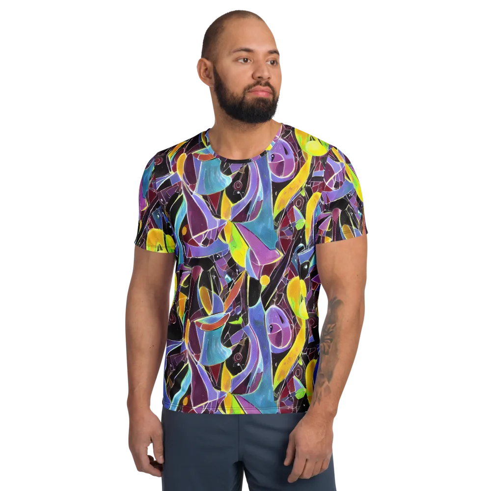 Spectrum Circuit on Men's Athletic T-Shirt — Front