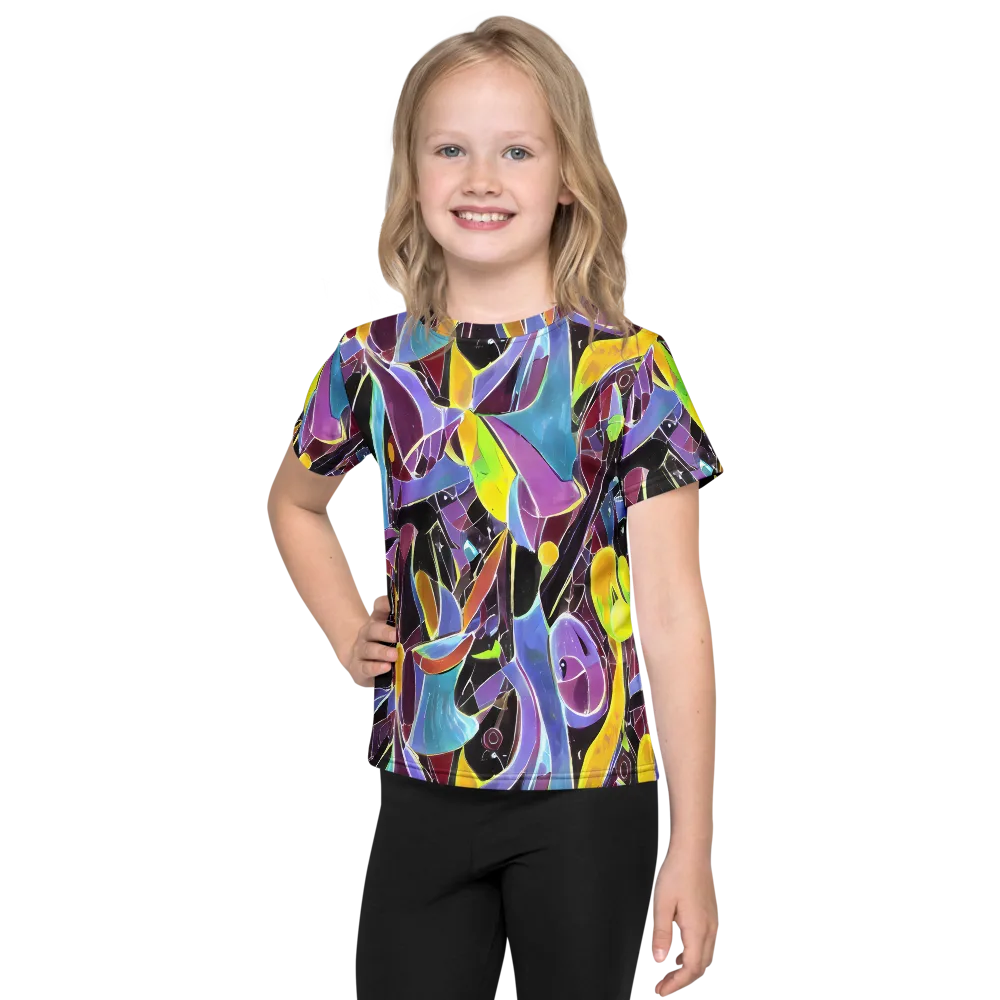 Spectrum Circuit on Kids Crew Neck T-Shirt — Front