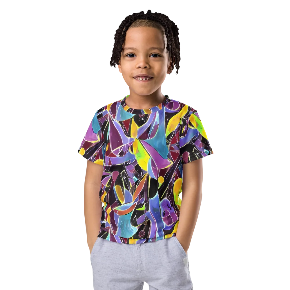 Spectrum Circuit on Kids Crew Neck T-Shirt — Front