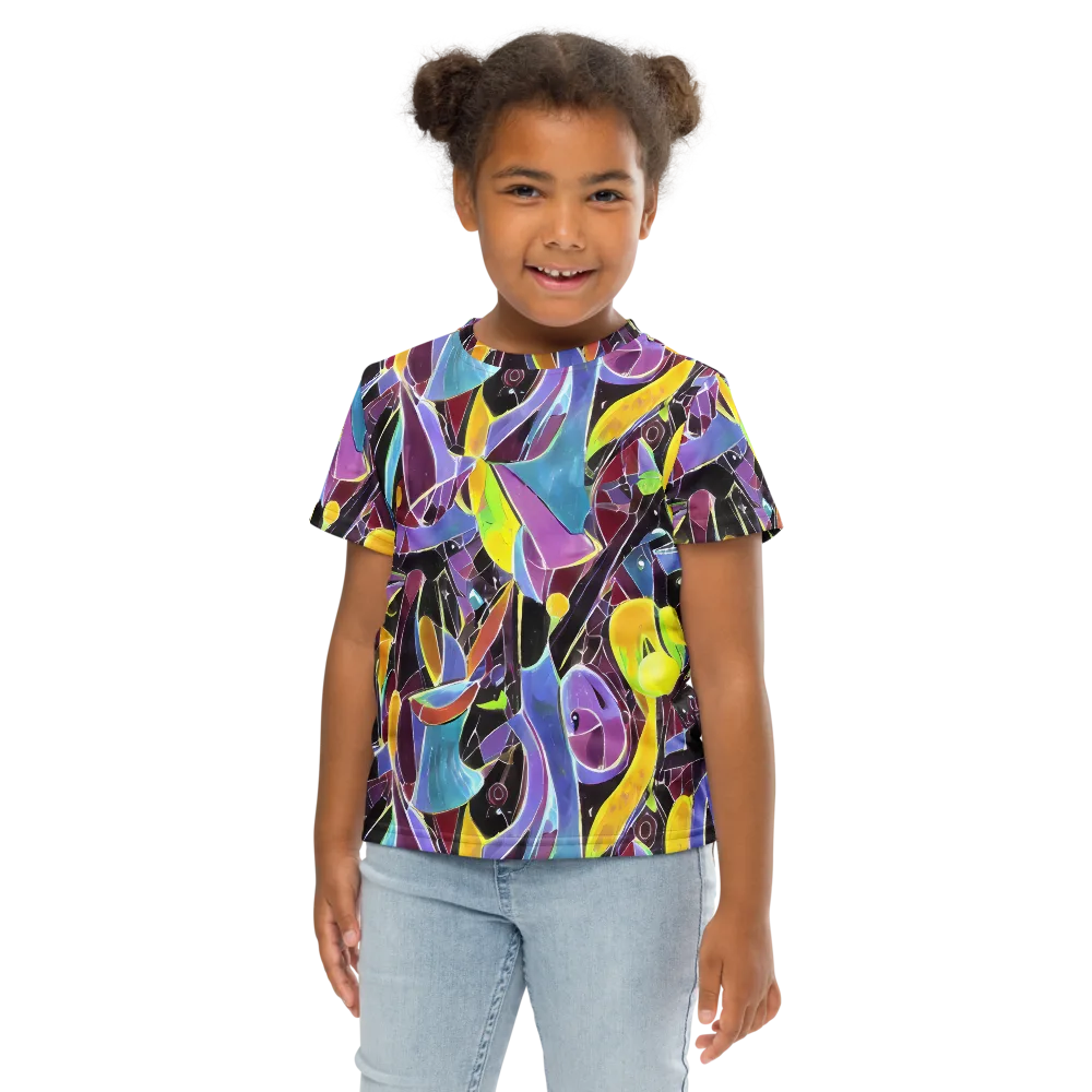 Spectrum Circuit on Kids Crew Neck T-Shirt — Front