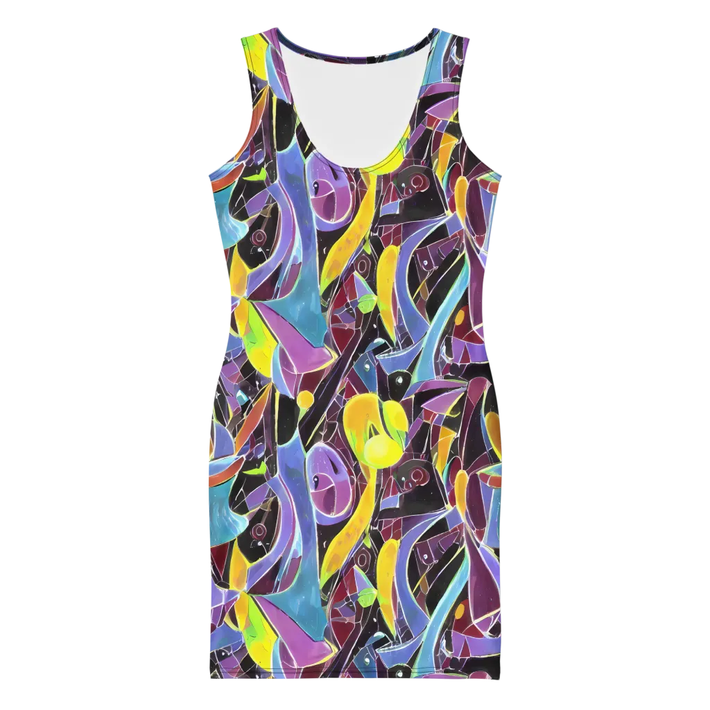 Spectrum Circuit on Bodycon Dress — Front