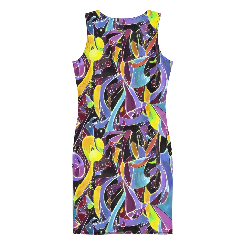Spectrum Circuit on Bodycon Dress — Back