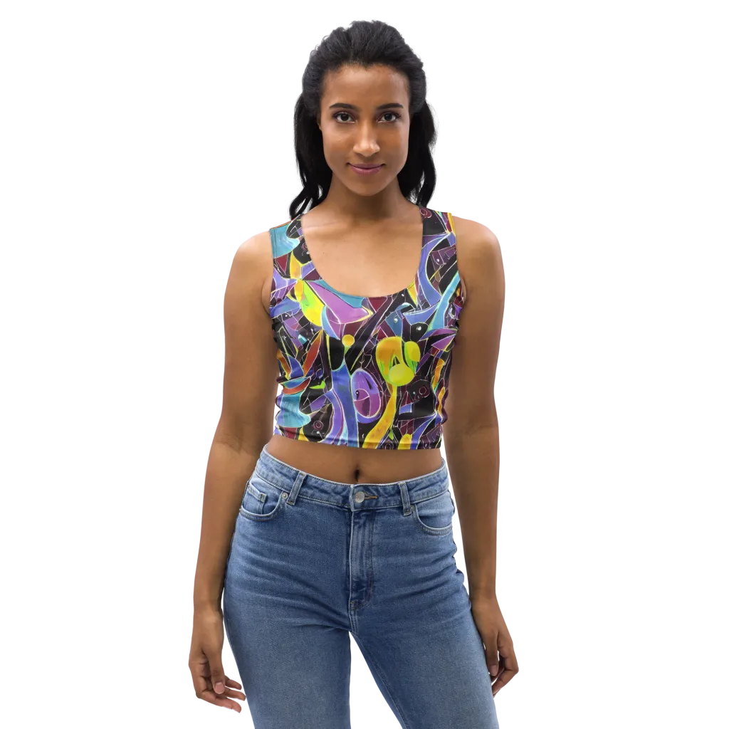 Spectrum Circuit on Crop Top — Front