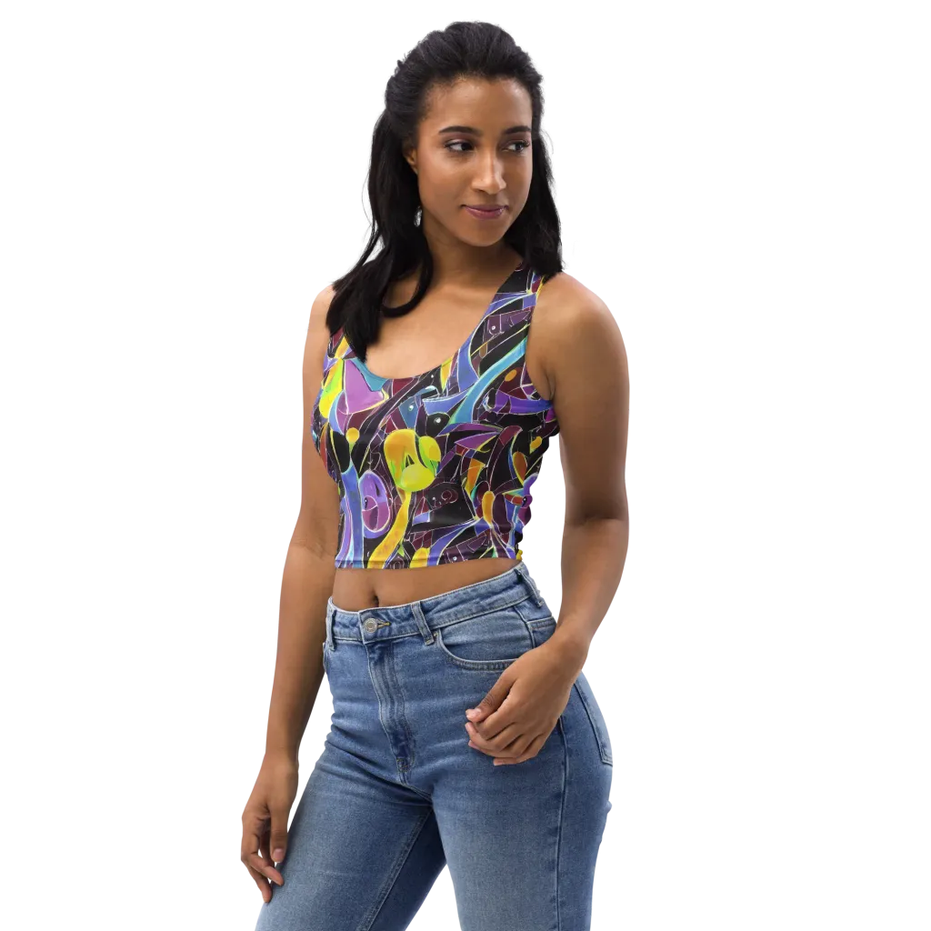 Spectrum Circuit on Crop Top — Left Front