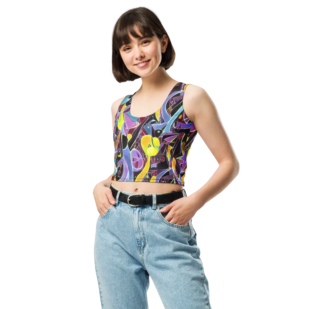 Spectrum Circuit on Crop Top — Front