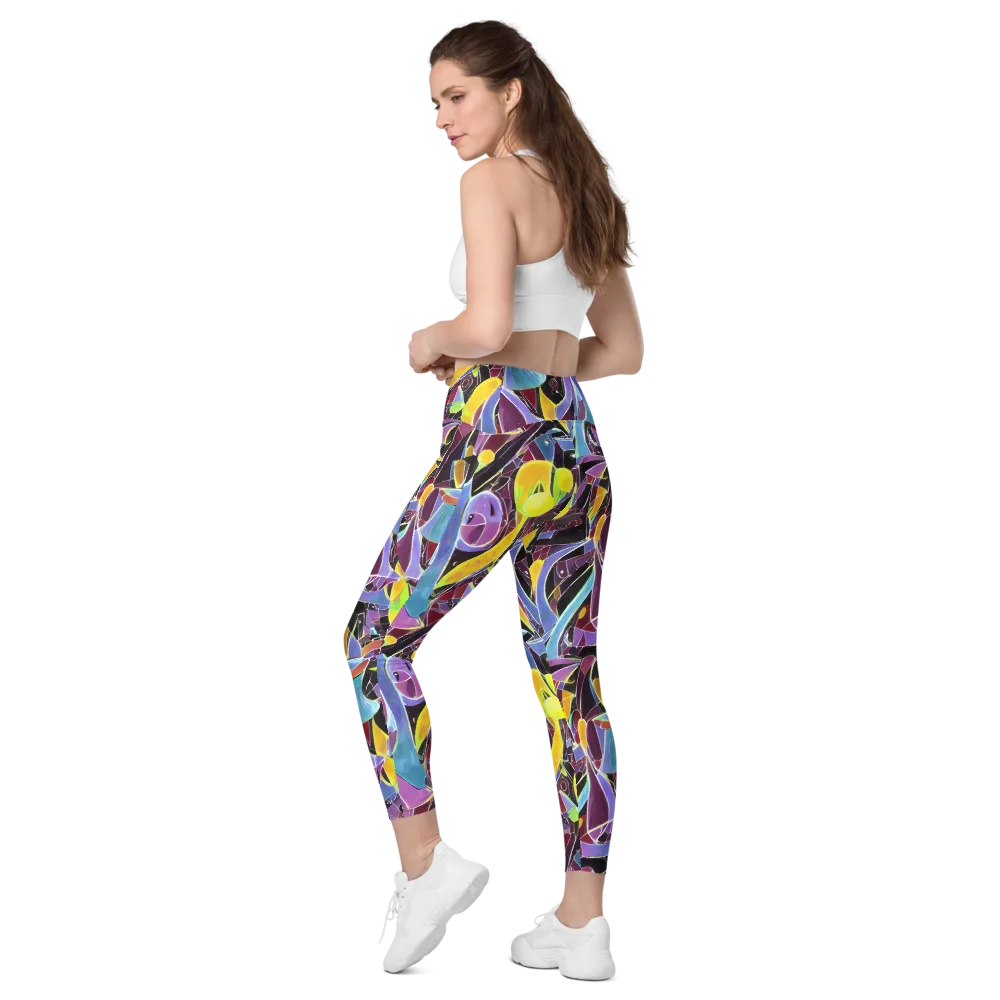 Spectrum Circuit on Leggings with Pockets — Left Back