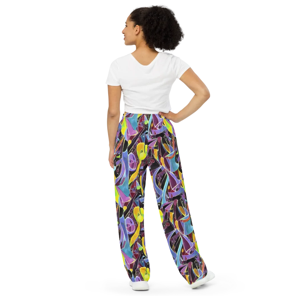 Spectrum Circuit on Wide-Leg Pants — Back