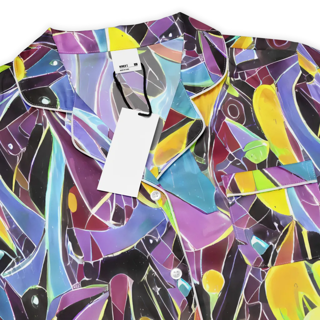 Spectrum Circuit on Women's Short Sleeve Pajama Top — Product details