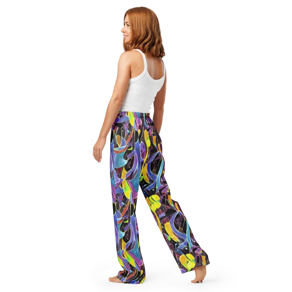 Spectrum Circuit on Women's Pajama Pants — Back