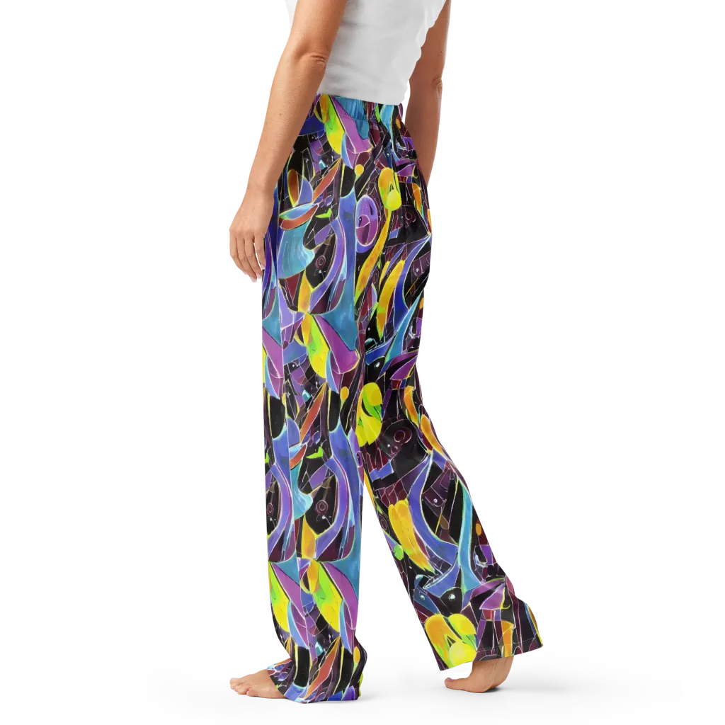 Spectrum Circuit on Women's Pajama Pants — Left