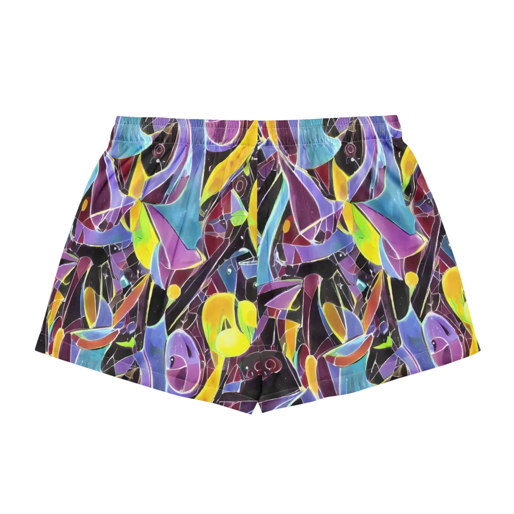 Spectrum Circuit on Women's Pajama Shorts — Back