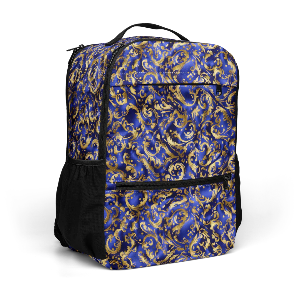 Gilded Arabesque on Utility Backpack — Right Front