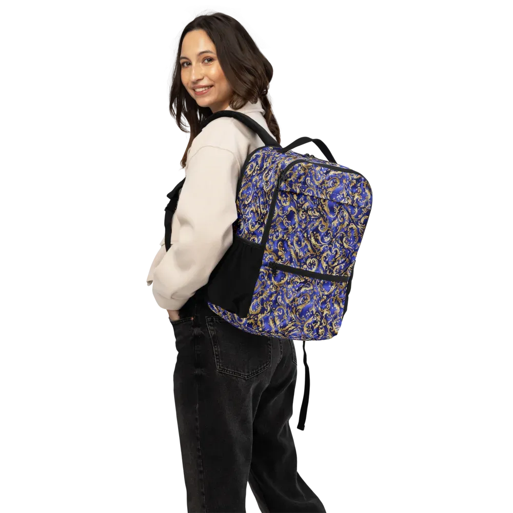 Gilded Arabesque on Utility Backpack — Back