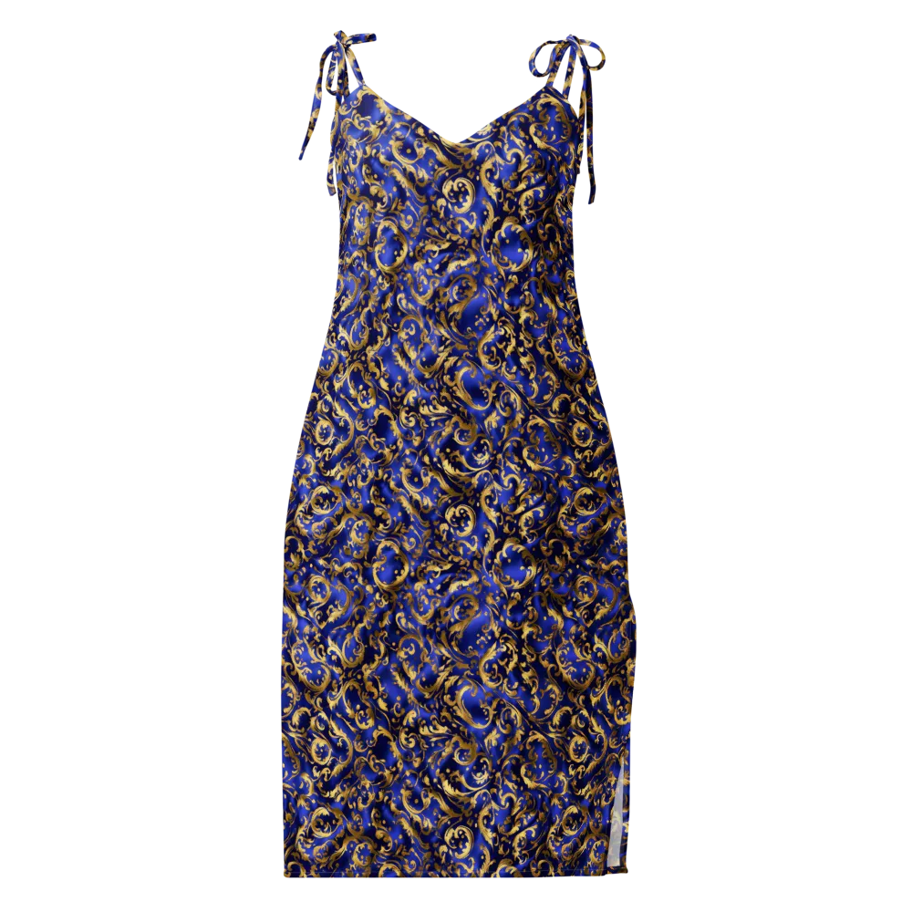 Gilded Arabesque on Slip Dress — Front