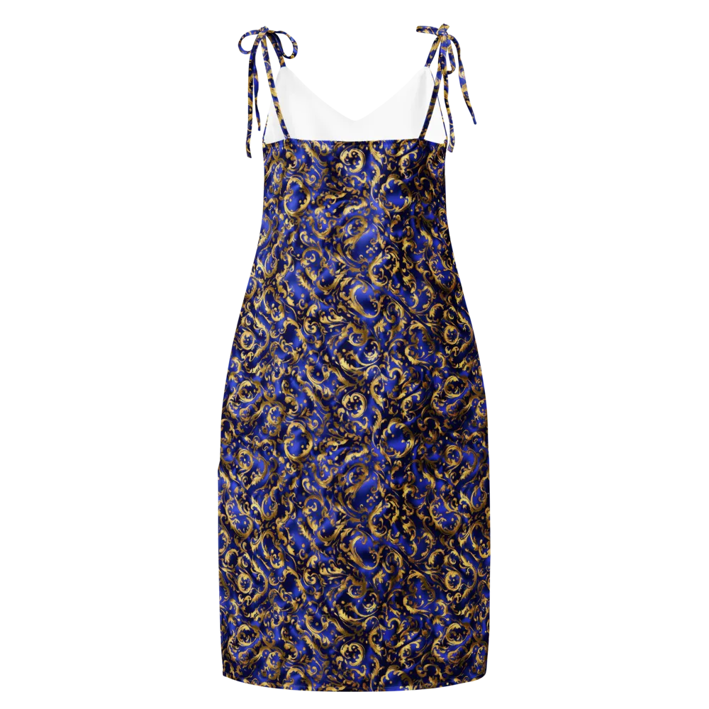 Gilded Arabesque on Slip Dress — Back