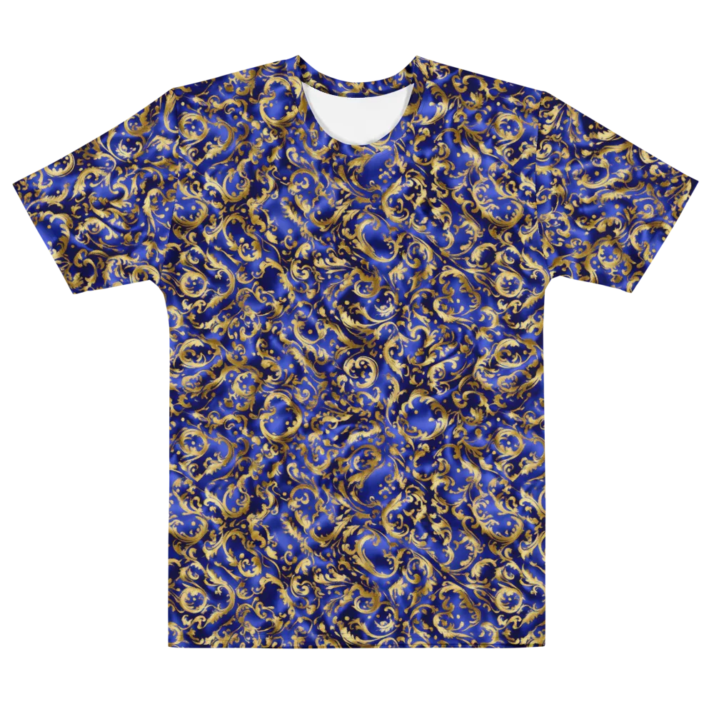 Gilded Arabesque on Men's Cotton Crew Neck T-Shirt — Front
