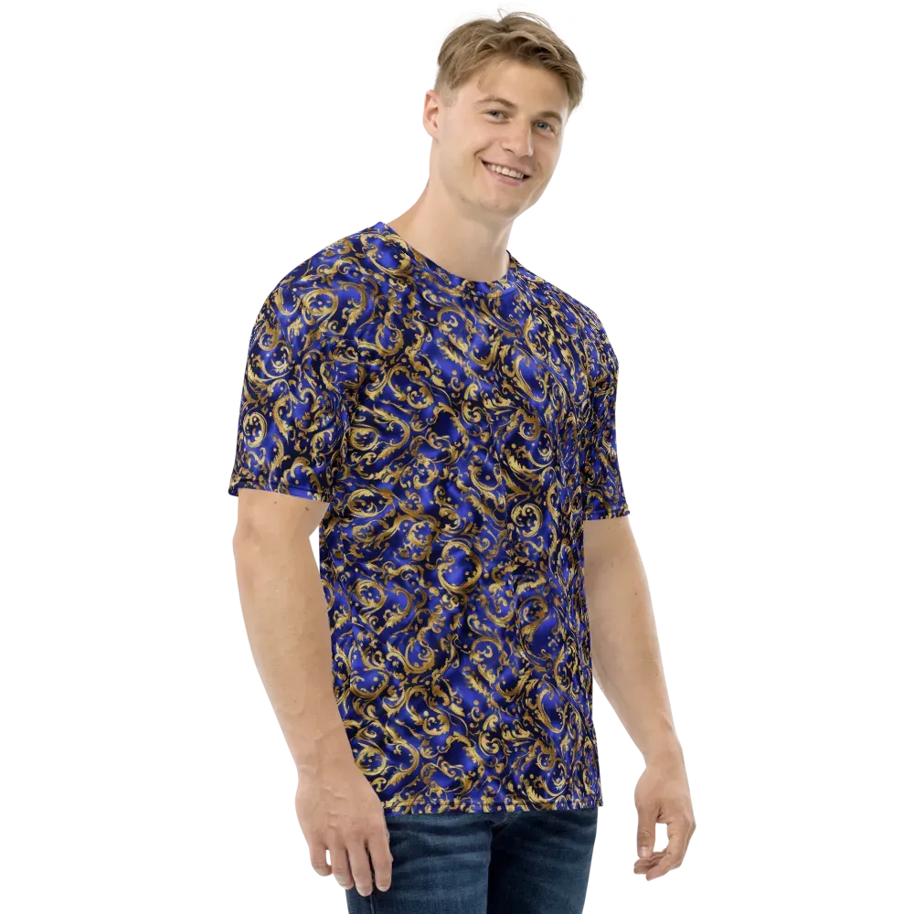 Gilded Arabesque on Men's Crew Neck T-Shirt — Right