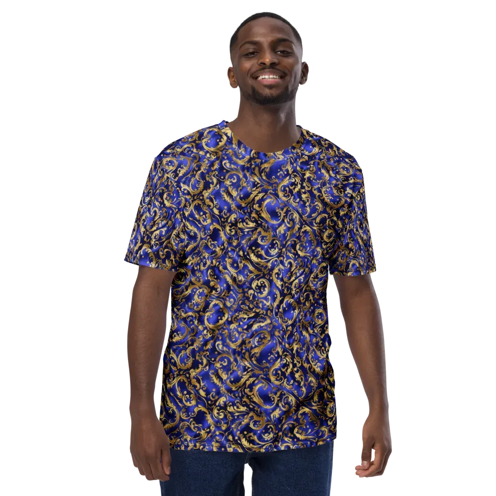Gilded Arabesque on Men's Crew Neck T-Shirt — Front