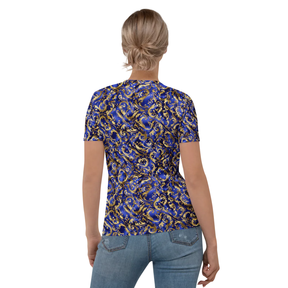 Gilded Arabesque on Women's Crew Neck T-Shirt — Back
