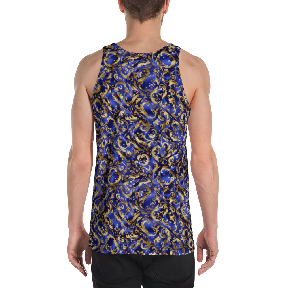 Gilded Arabesque on Men's Tank Top — Back