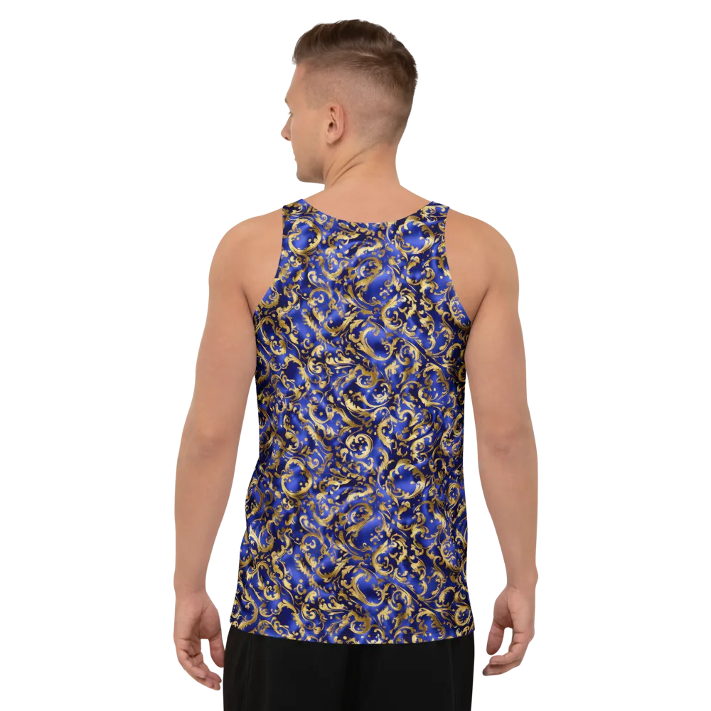 Gilded Arabesque on Men's Tank Top — Back