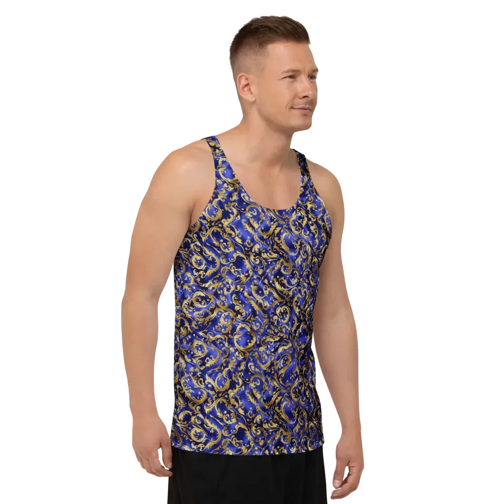Gilded Arabesque on Men's Tank Top — Right Front