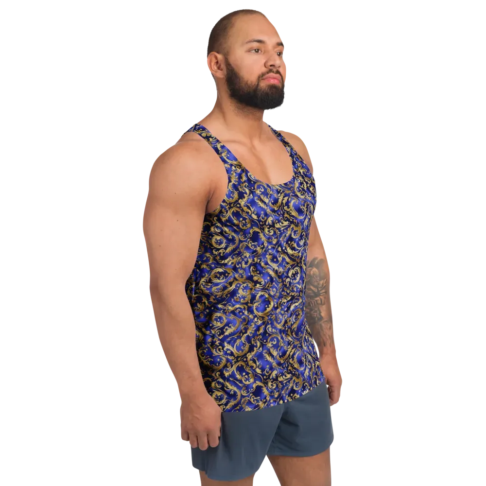 Gilded Arabesque on Men's Tank Top — Right Front