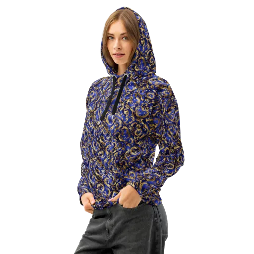 Gilded Arabesque on a Cotton Hoodie