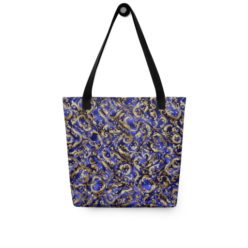 Gilded Arabesque on a Tote Bag