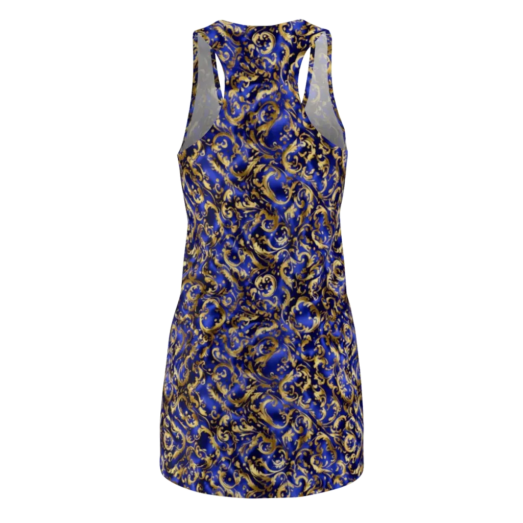 Gilded Arabesque on Racerback Dress — Back
