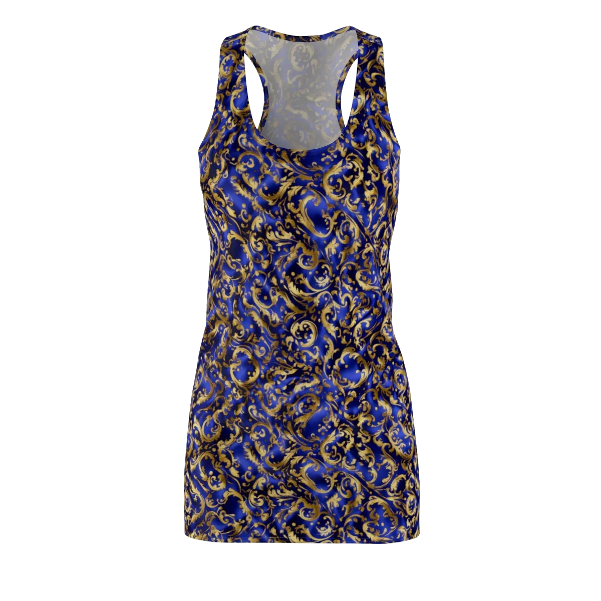 Gilded Arabesque on Racerback Dress — Front