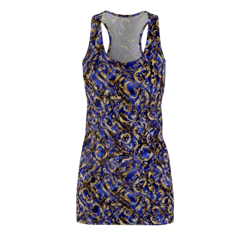 Gilded Arabesque on a Racerback Dress