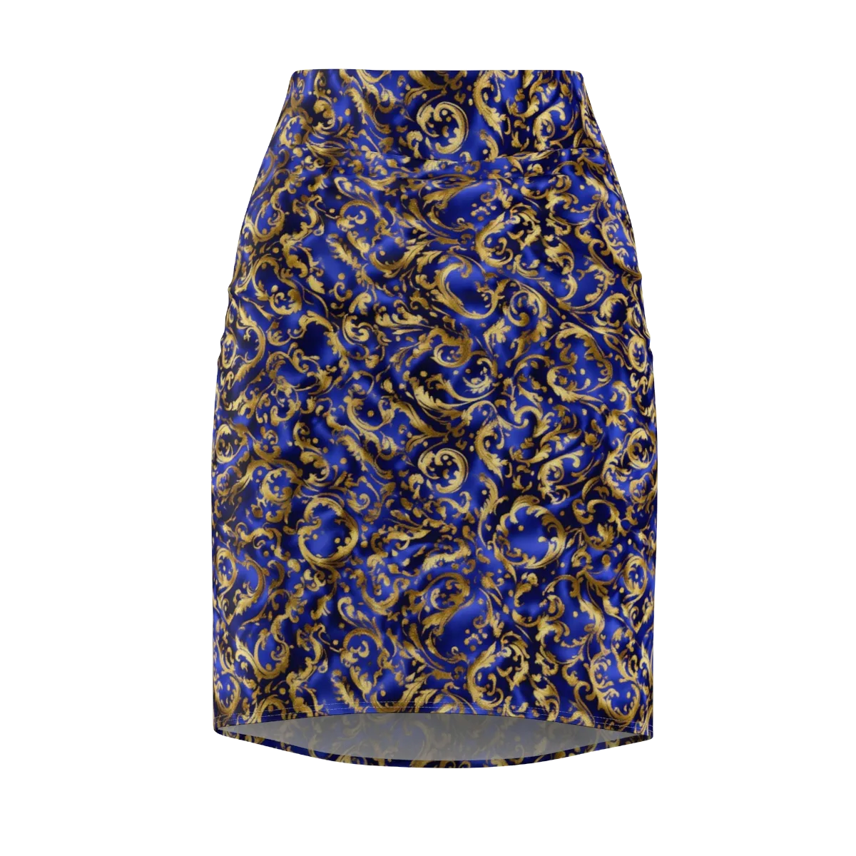 Gilded Arabesque on Pencil Skirt — Front